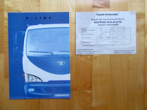 Broschüre prospekt daewoo - broschüre,,