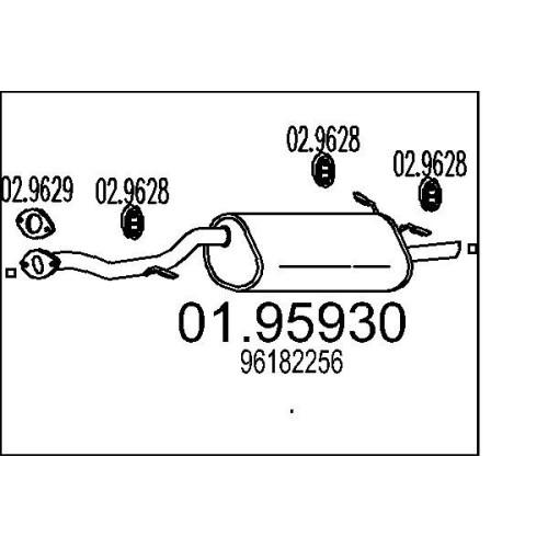 Auspuff mts neu für daewoo - für,