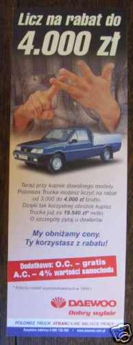 Daewoo fso polonez truck - daewoo,
